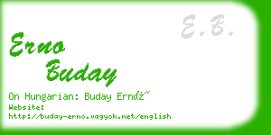 erno buday business card